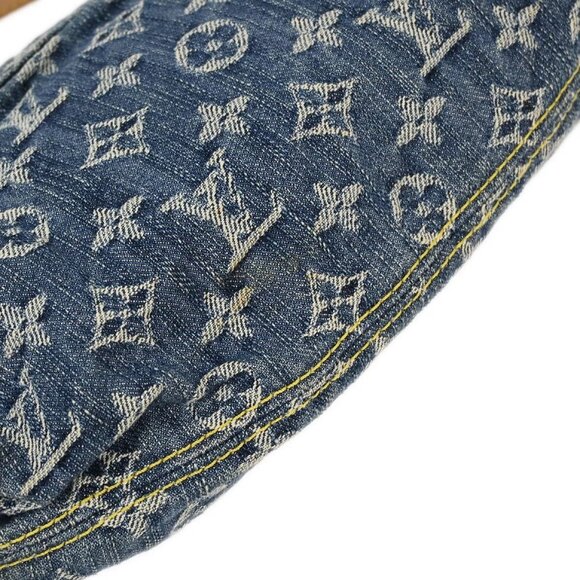 Louis Vuitton Blue Monogram Denim Mini Pleaty Handbag - Picture 5 of 11